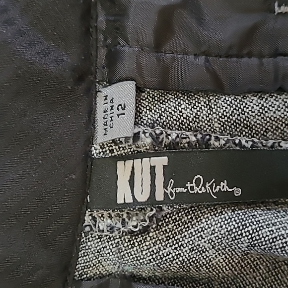 Kut from the Kloth Grey Blend Ankle Pants size 12 - Picture 3 of 8